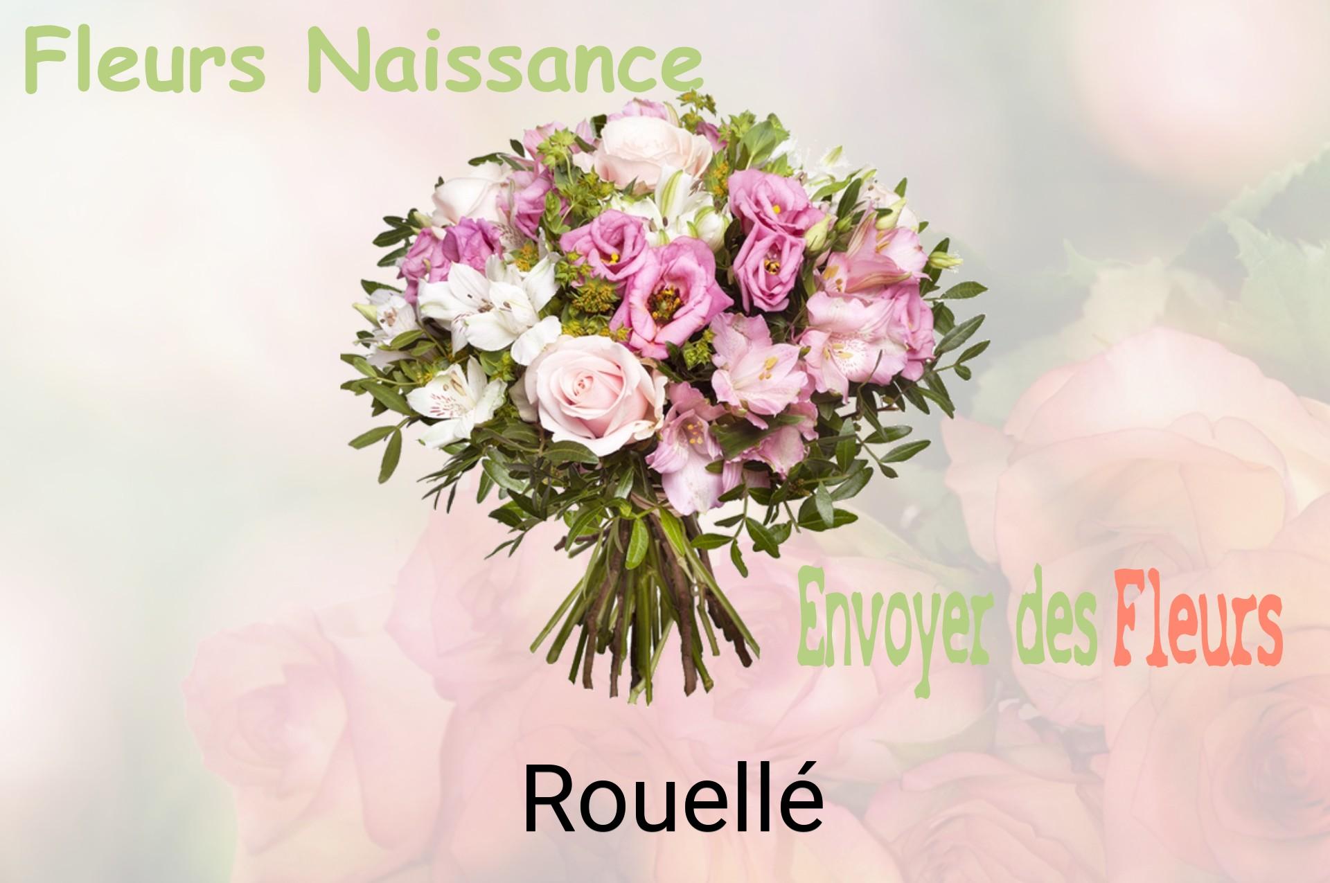 Bouquet de fleurs de naissance livré à Rouellé